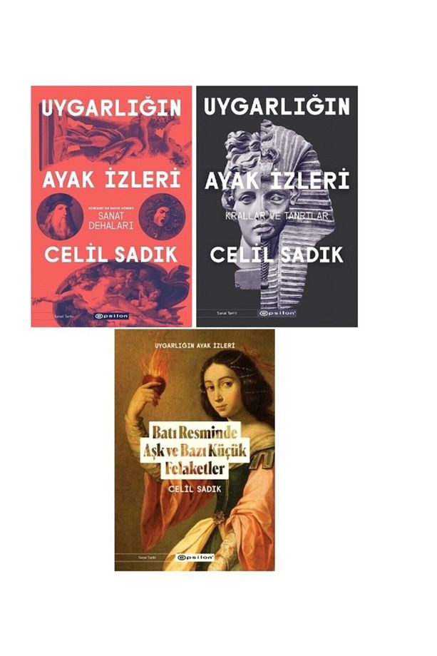 Celil Sadık 3 Kitaplık Set / Uygarlığın Ayak Izleri + Krallar Ve Tanrılar + Batı Resminde Aşk - 1