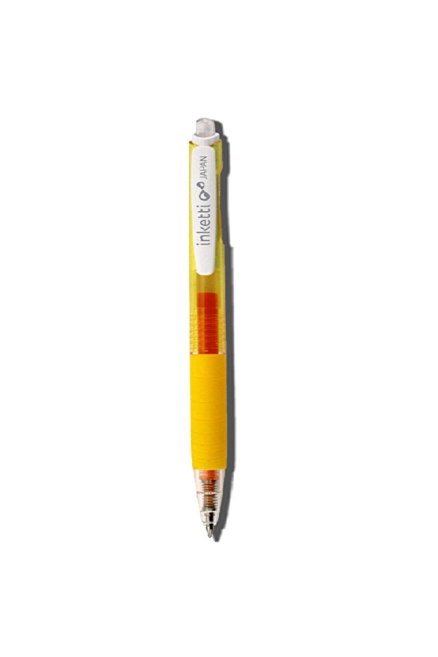İnketti 0.5 mm Gel Ink Pen Yellow - Fast Drying, Fluent Writing