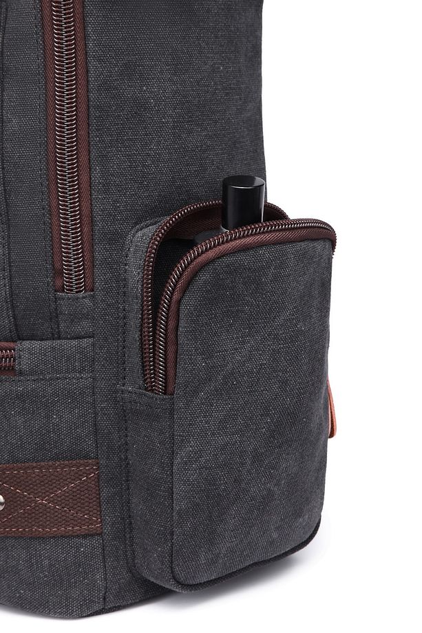 C-active Kanvas Erkek Sırt Çantası Camel - 6