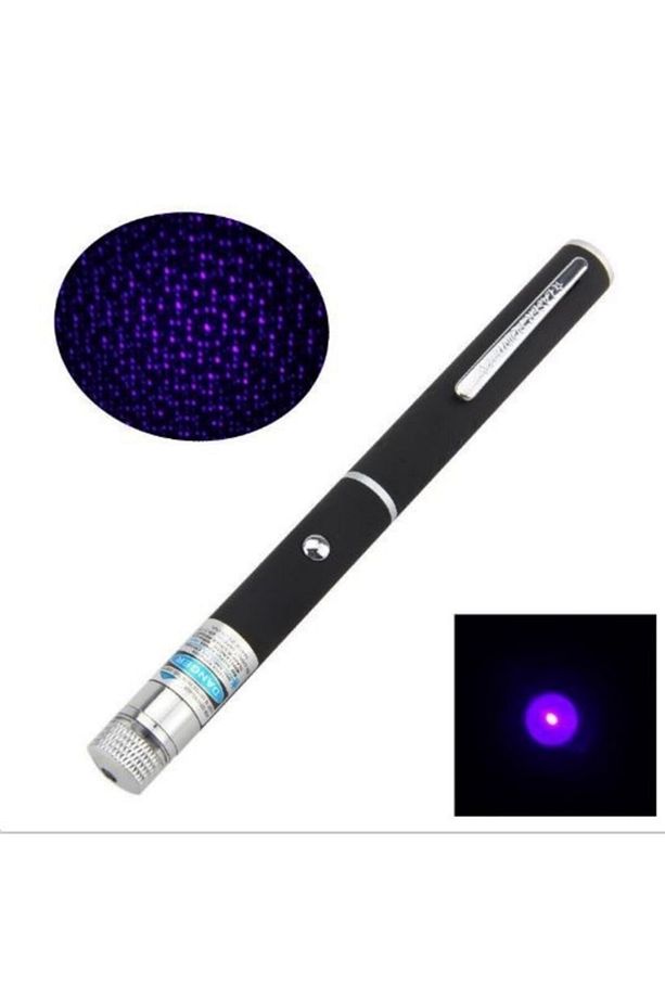 Led Lazer Uv Mor Işın Lazer Pointer Kalem 405nm Profesyonel Güçlü - 1