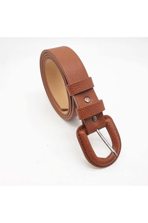 Women's Buckle Leather Coated Classic Belt