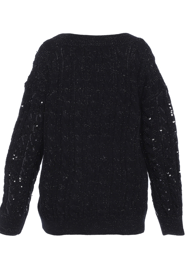 Knitted sweater with sequins - 2