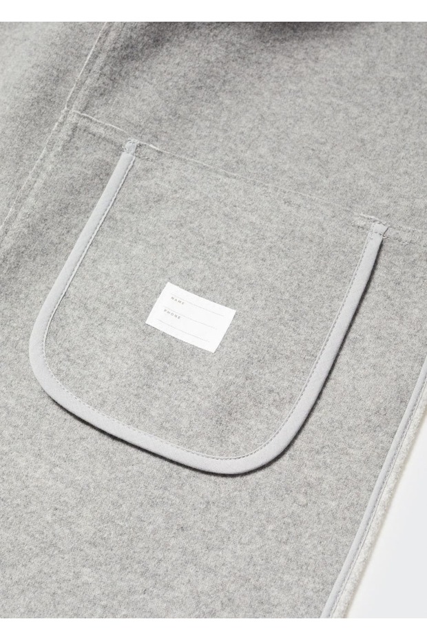 Kapüşonlu düğmeli palto - 4