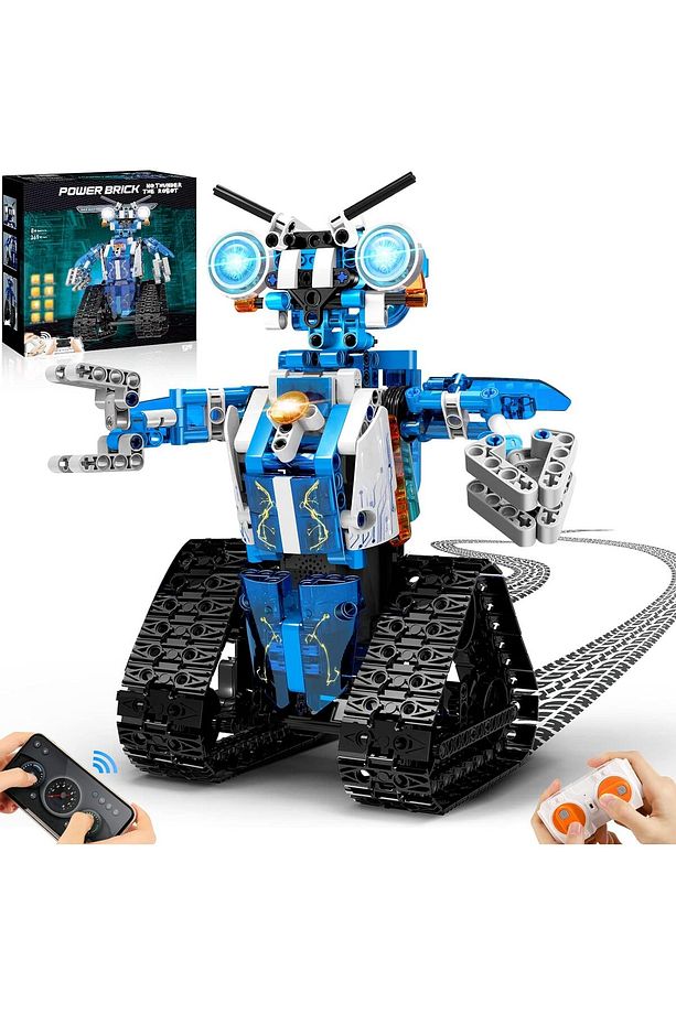 Uzaktan ve Uygulama Kontrollü Robot Yapı Seti, Kodlama ve Programlama Yapı Oyuncakları, - 1