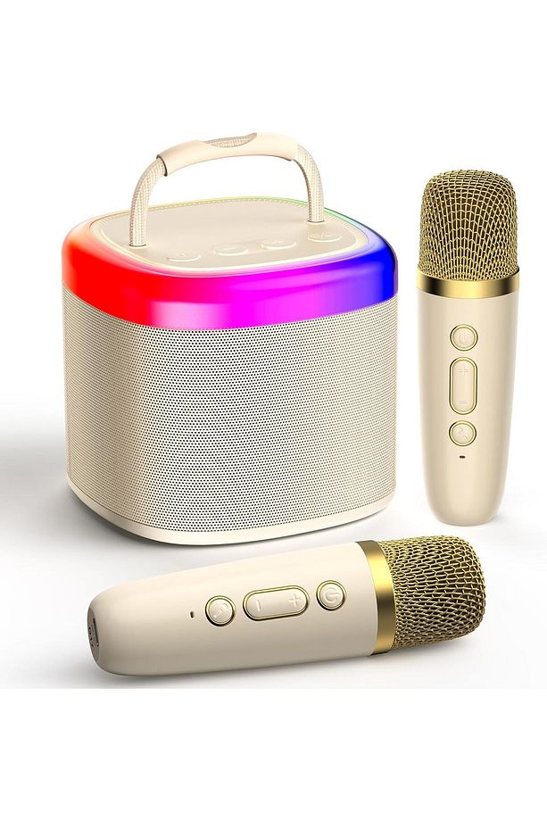 Mini Karaoke Makinesi, Çocuklar ve Yetişkinler için Taşınabilir Bluetooth Karaoke Hoparlörü - 1