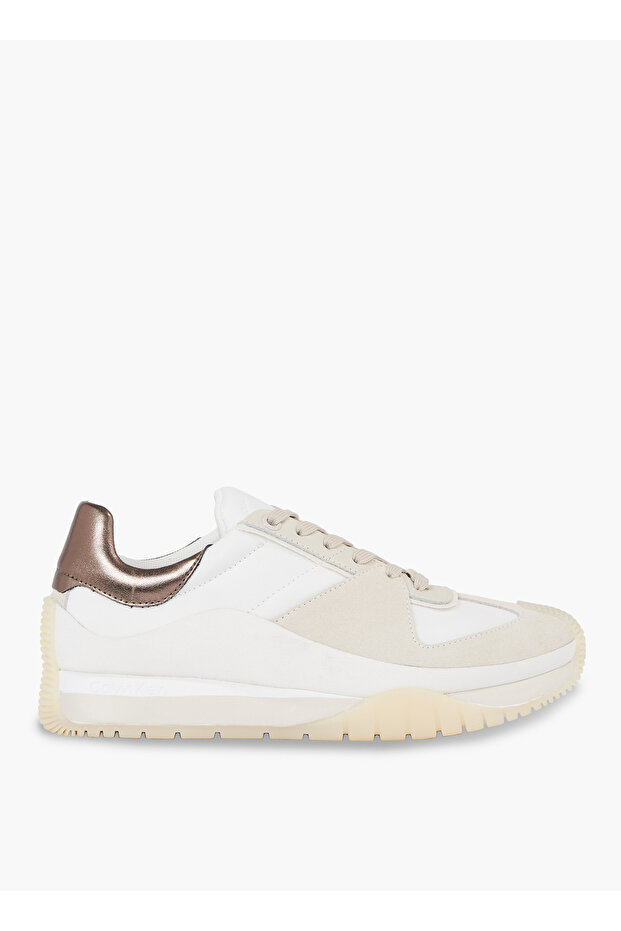 White - Bronze Women's Leather Sneaker Hw0Hw01879Ybr