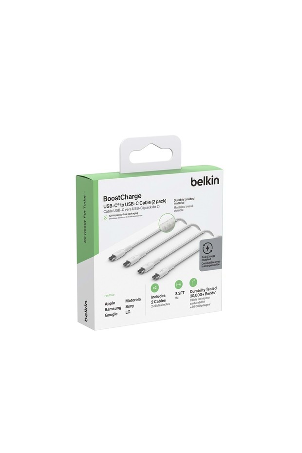 Braıded Type C-C 2.0 1M WHT 2'li - 7