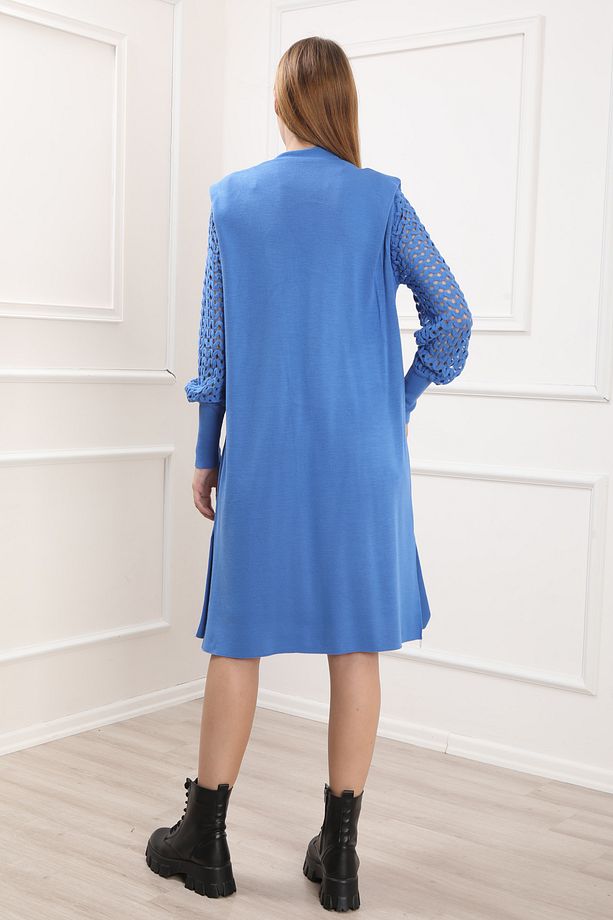 Saks Kolları Ajurlu Hırka 2352419std - 3
