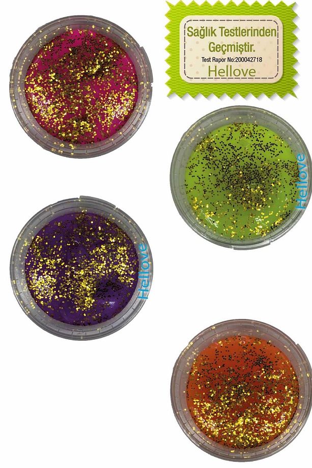 Slime Simli 4 Renk Kaliteli Fosforlu Ele Yapışmayan Pofuduk Yumuşacık Slime - 2