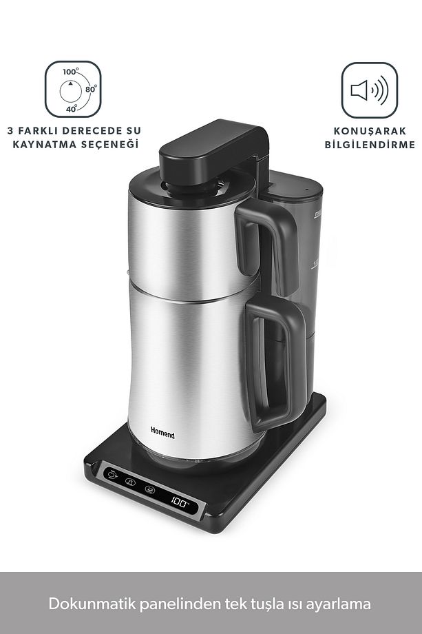 Smart Royaltea Plus 1781h 2 In 1 Inox Otomatik Çay Ve Türk Kahve Makinesi Wifi - 5