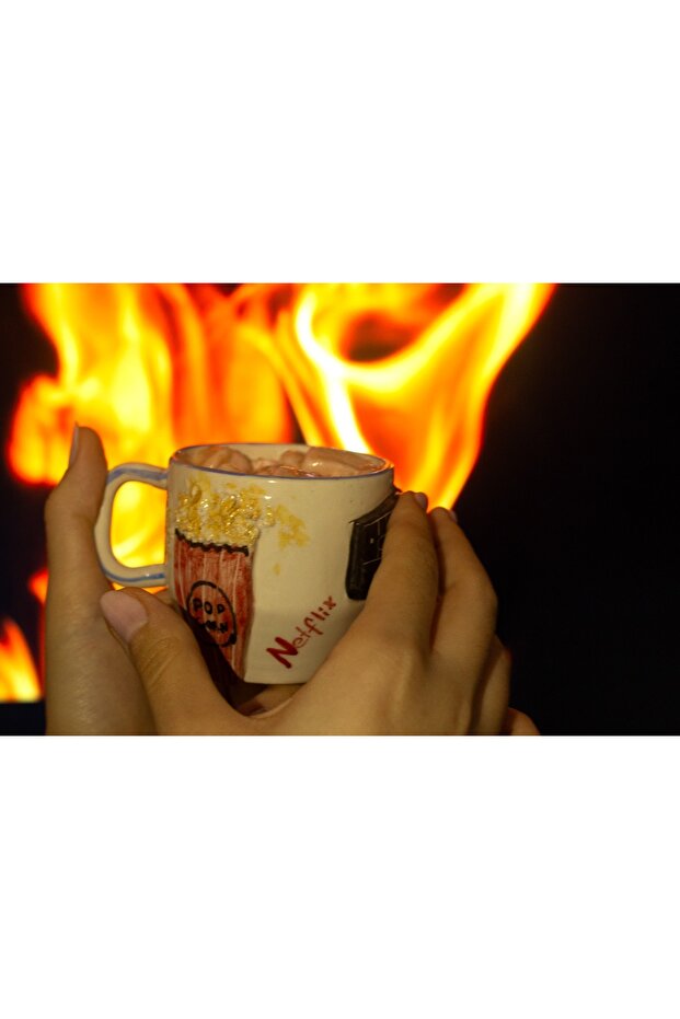 Popcorn Seramik Kupa - 4