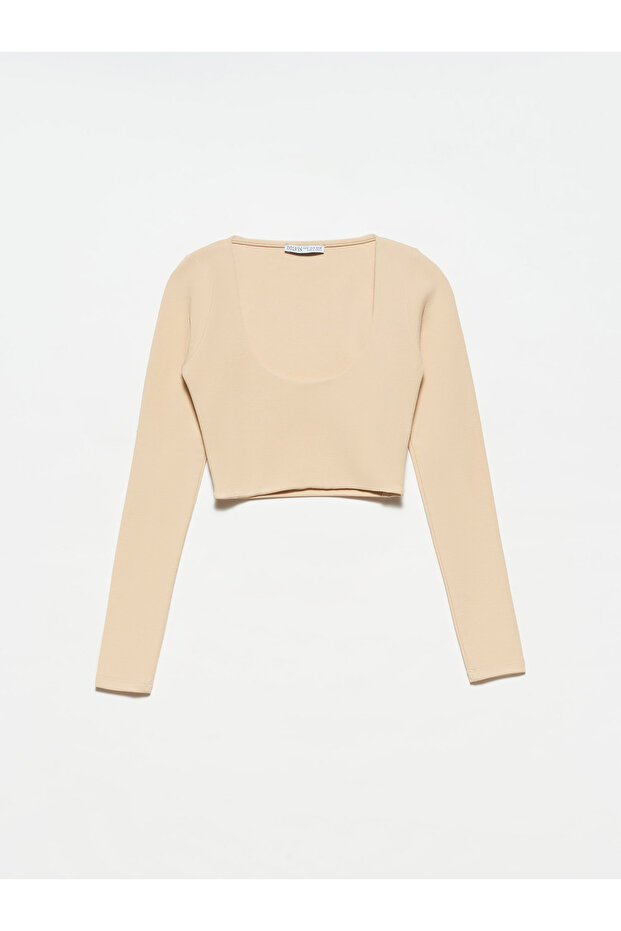 30111 Long Sleeve Top-beige