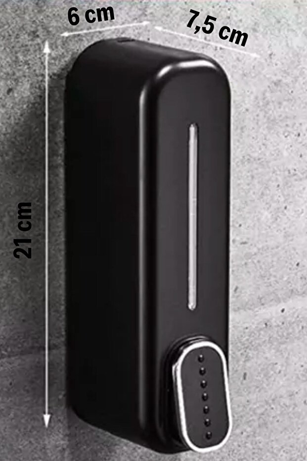 ® Siyah Duvara Monte Sıvı Sabunluk Dispenser 300 ml - 6