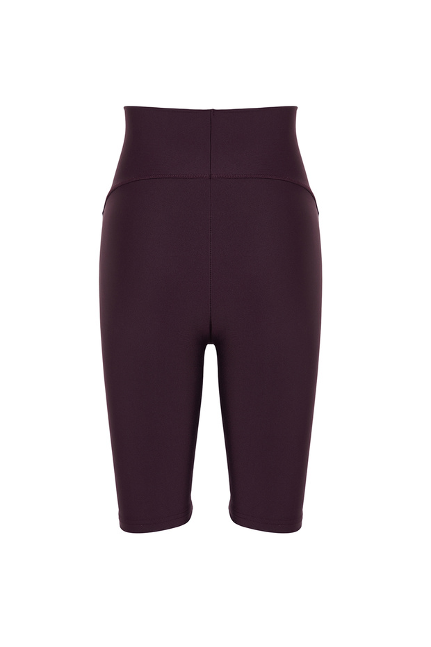 Mürdüm Toparlayıcı Örme Spor Biker/Bisikletçi/Kısa Tayt THMSS23TY00021 - 7