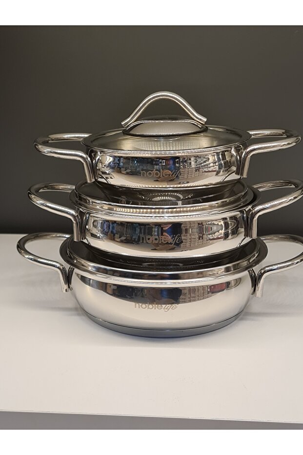 6 PARÇA ÇELİK SAHAN SETİ - 1