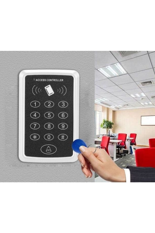 Rfid Şifreli Kapı Kilidi Kartlı Geçiş Sistemi-30 Adet Anahtarlık - 4