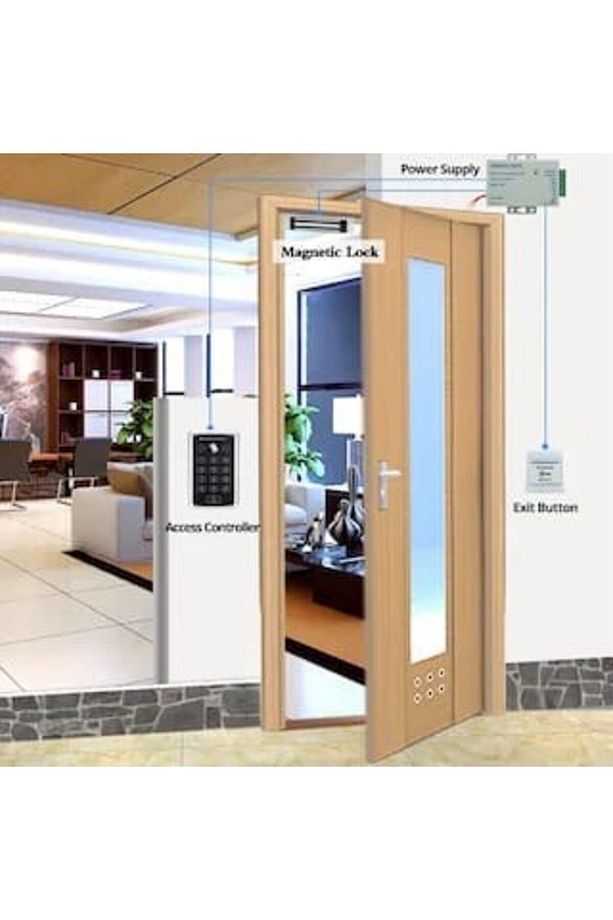 Rfid Şifreli Kapı Kilidi Kartlı Geçiş Sistemi-30 Adet Anahtarlık - 5