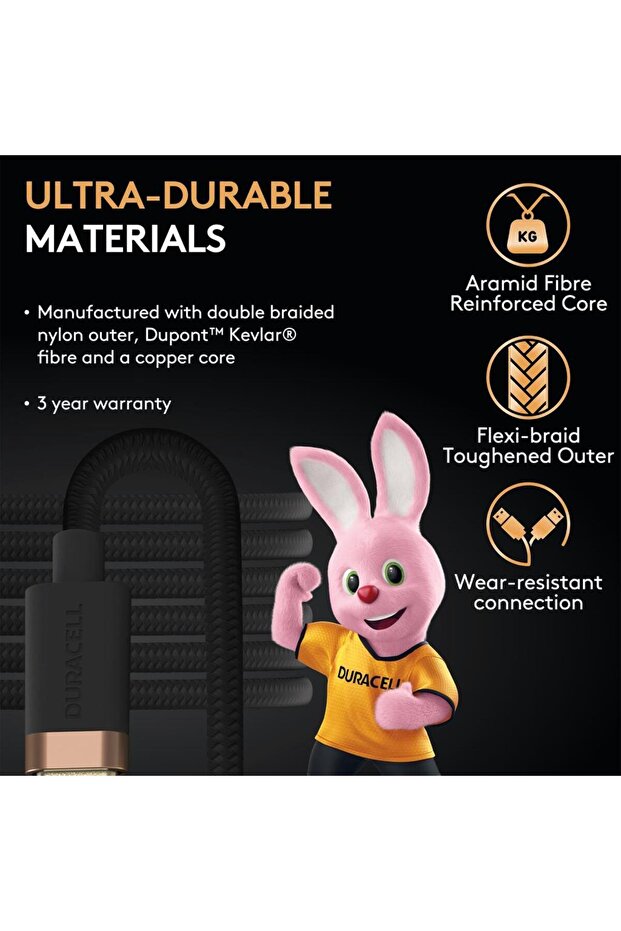 1M USB-A-USB-C 3.2 Gen1 Braided Black - 3