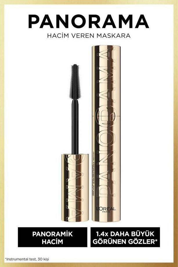 PANORAMA VOLUMİZİNG MASCARA WİTH CURL & LİFT EFFECT BLACK DEMBA1723 - 1
