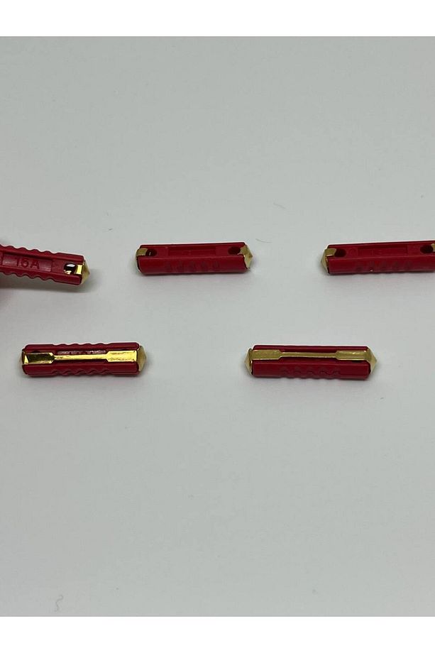5 Adet 16 Amper Kırmızı Taş Sigorta 16A - 4