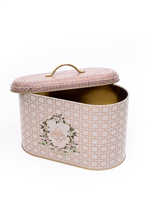 Er002-u7 Rosy Patterned Bread Dish 11 Lt - 3