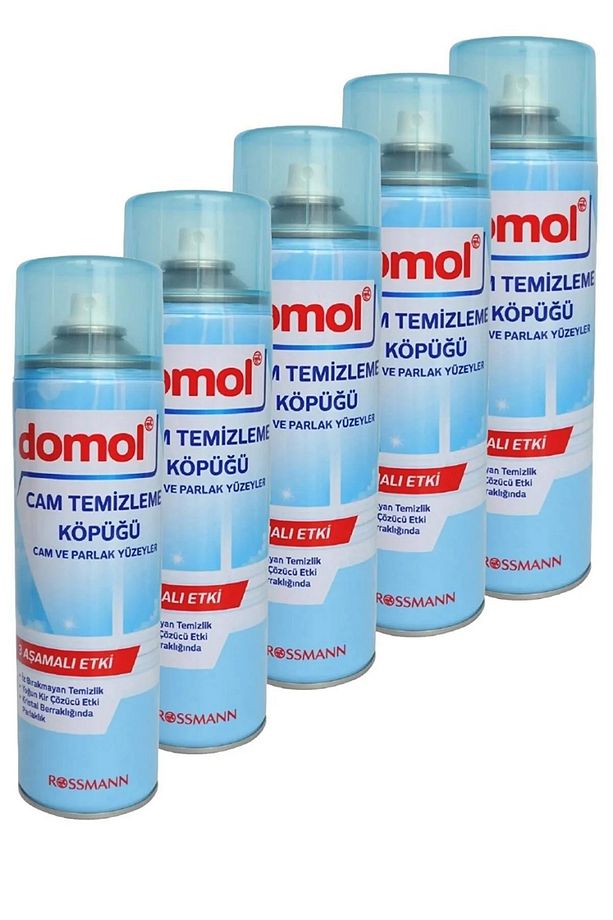 Cam Ve Parlak Yüzeyler İçin Cam Temizleme Köpüğü 500 ml (5 Adet) - 1