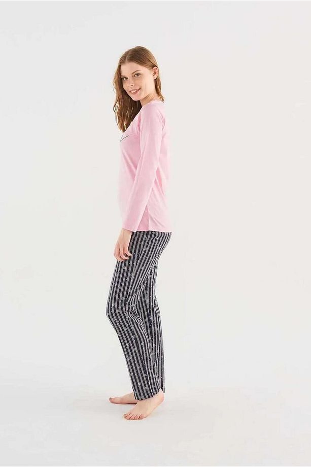 Mod 3794 Kar Tanesi Desenli Pijama Takım - 2
