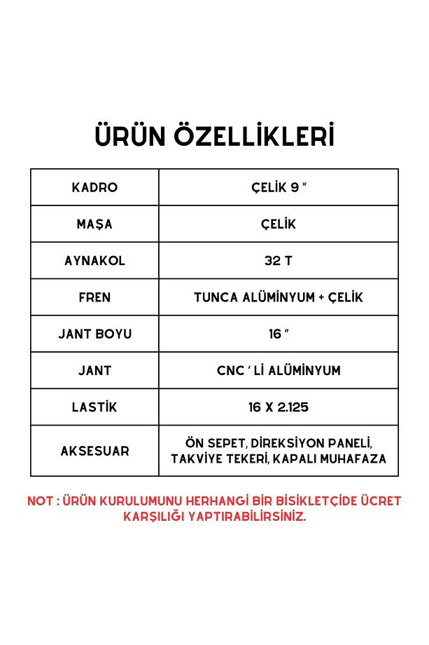 Beemer 16 Jant New Design 4 - 7 Yaş Çocuk Bisikleti ( 2024 Model) - 3