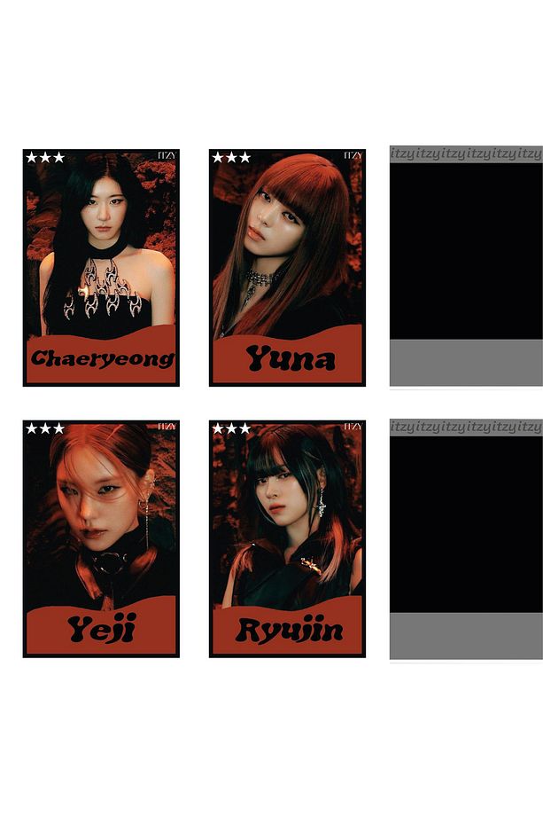 İtzy "Born To Be" Konsept 4'lü Polaroid Seti - 1