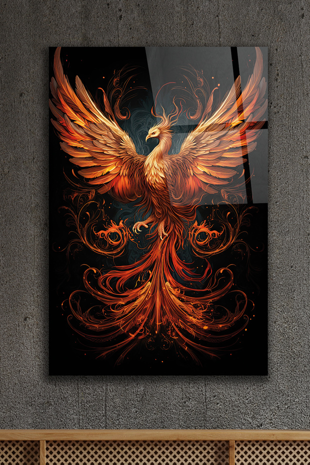 Anka Kuşu Cam Tablo 2 - 1