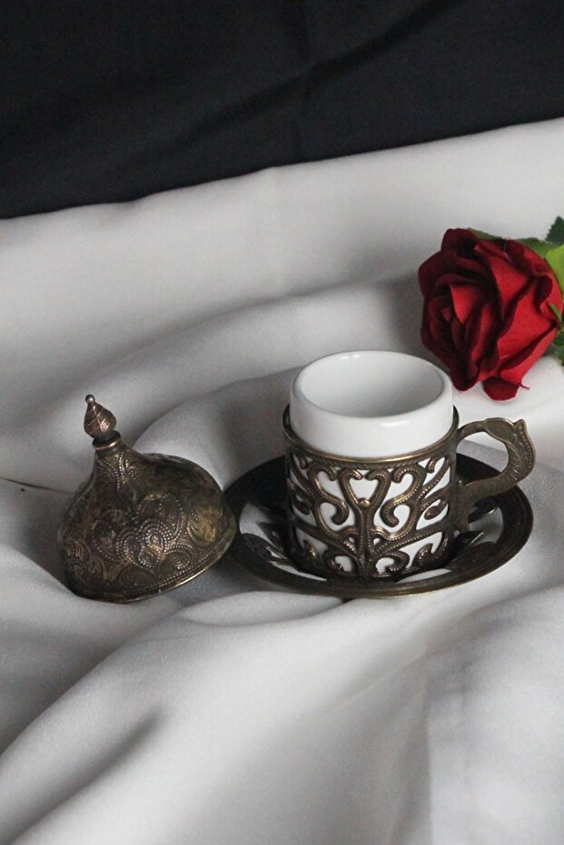 كوب قهوة فردي موديل ذهبي - 1