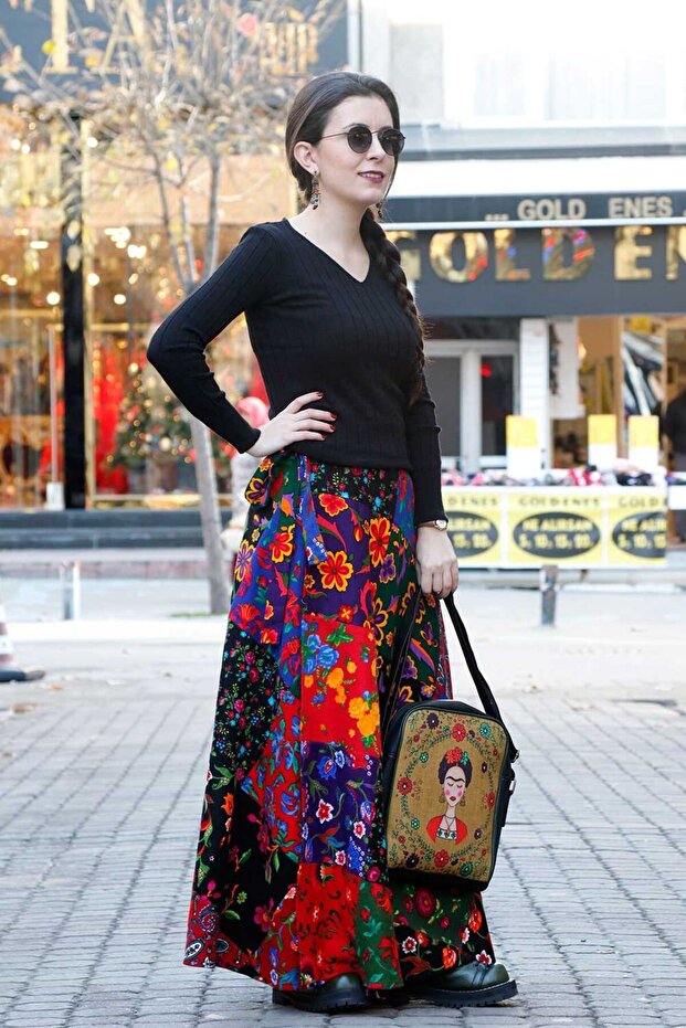 Pazen Patchwork Etek - 3