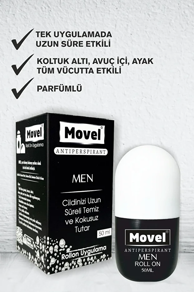 Antiperspirant Roll On El Ayak Koltukaltı Ter Ve Ter Kokusu Önleyici Men 50ml - 3
