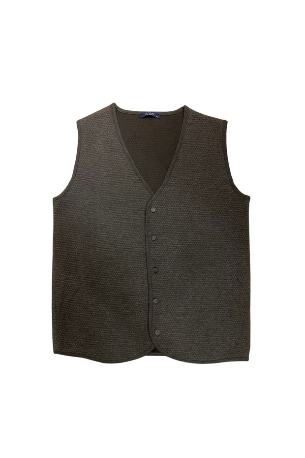 ERKEK ANTRASİT KAPİTONE YELEK - 1