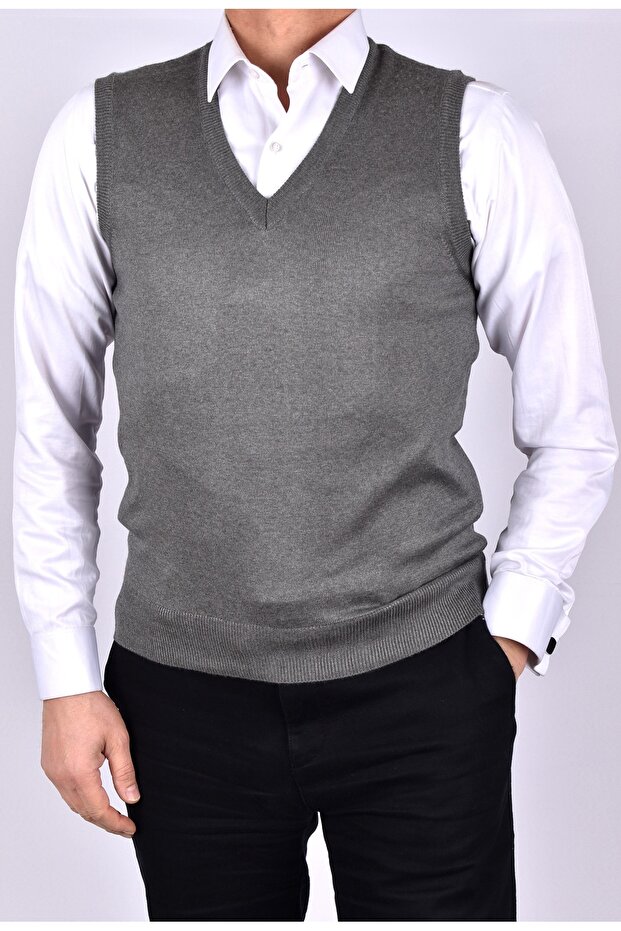 BENTINI V-NECK SWEATER - 1