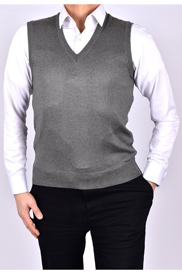 BENTINI V-NECK SWEATER - 4