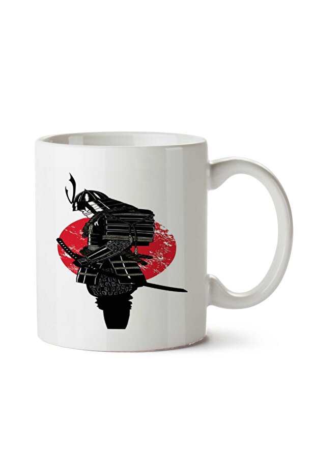 Samurai Lua de Sangue Two Sided Printed Mug - 1