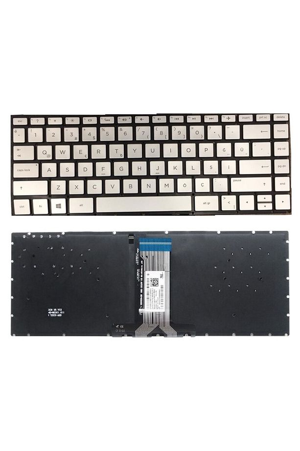 Hp 14s-DQ2020nt 4H0V0EA Notebook Klavyesi (Silver-Gri TR) ışıklı - 1
