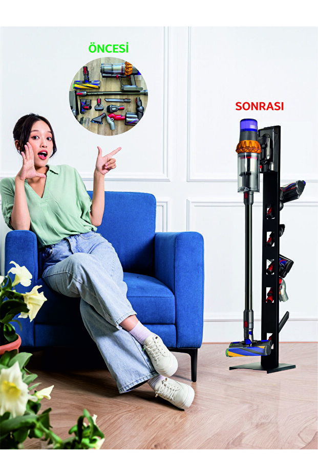 Black Philips Compatible Vertical Vacuum Cleaner Stand - 7