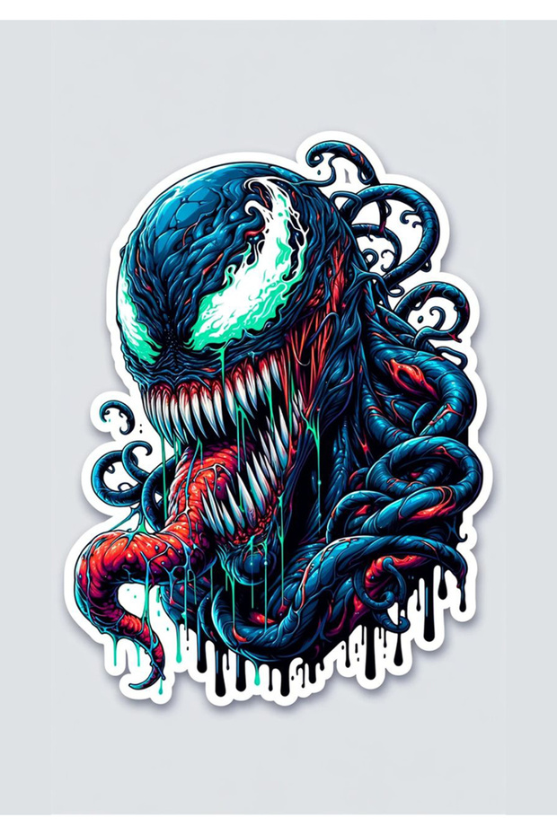 Venom Power2 - 13X9 cm Car, Motorcycle, Helmet and Laptop St Sticker