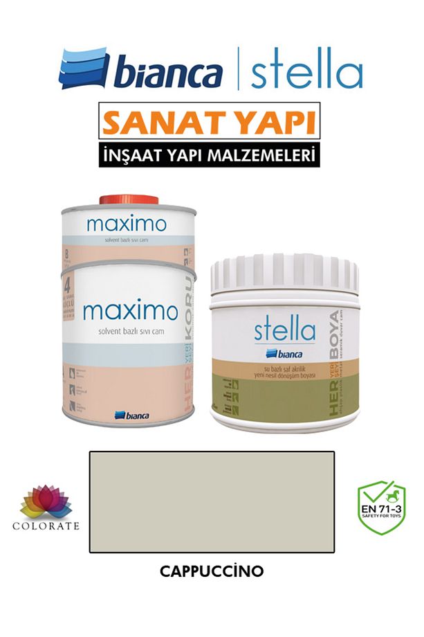 Stella 4-6 M2 Boyama Seti ( 500Ml Boya+ 500Ml Maximo Parlak ) - 1