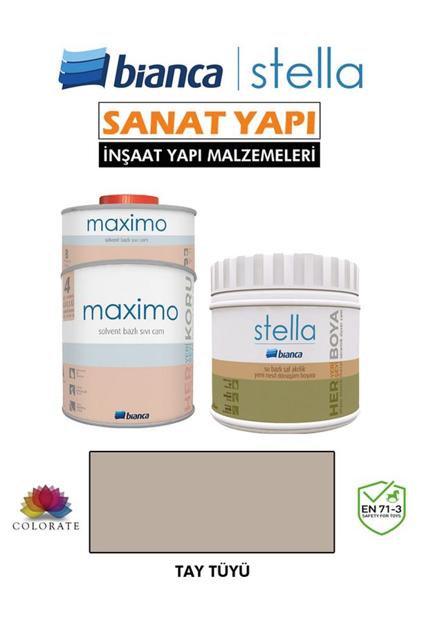 Stella 4-6 M2 Boyama Seti ( 500Ml Boya+ 500Ml Maximo Parlak ) - 1