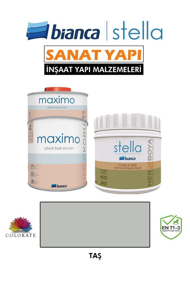 Stella 4-6 M2 Boyama Seti ( 500Ml Boya+ 500Ml Maximo Parlak ) - 1