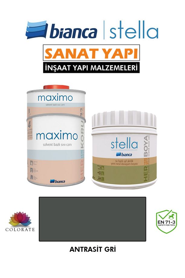 Stella 4-6 M2 Boyama Seti ( 500Ml Boya+ 500Ml Maximo Parlak ) - 1