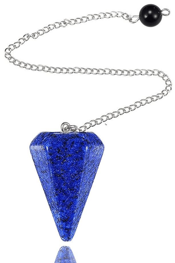 Sertifikalı Lapis Lazuli Taşı Pandül Sarkaç Hem Pandül - Hem Kolye - 2