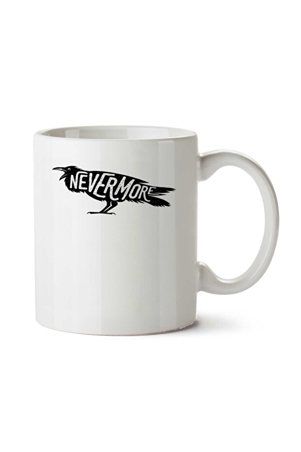 كوب زجاجي مطبوع على الجانبين من Nevermore