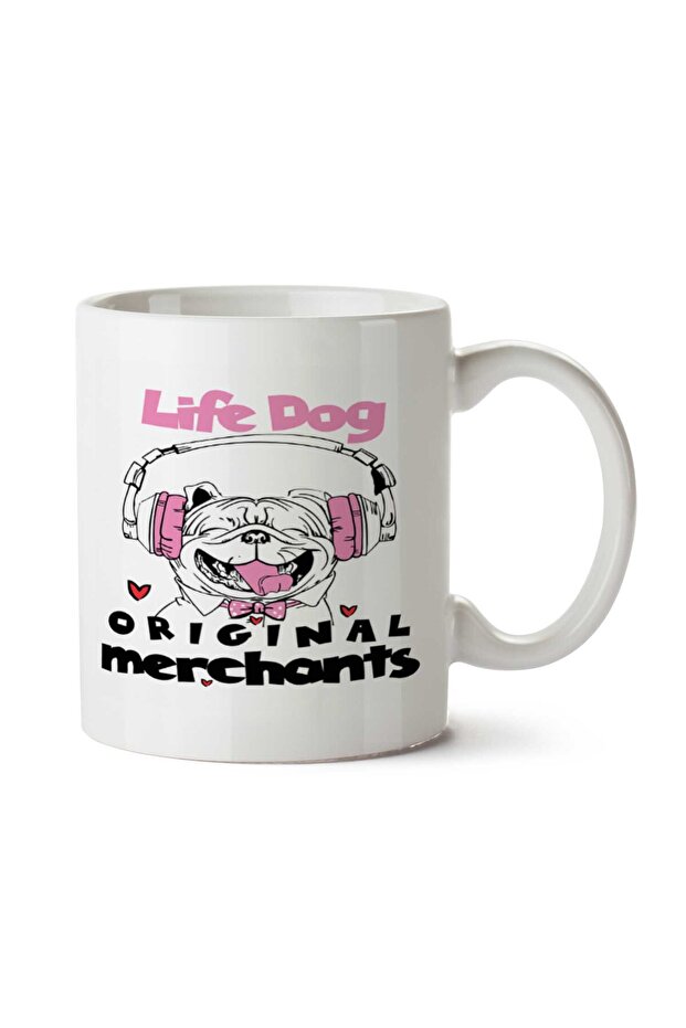 كوب مطبوع على الجانبين من Pug- Life Dog