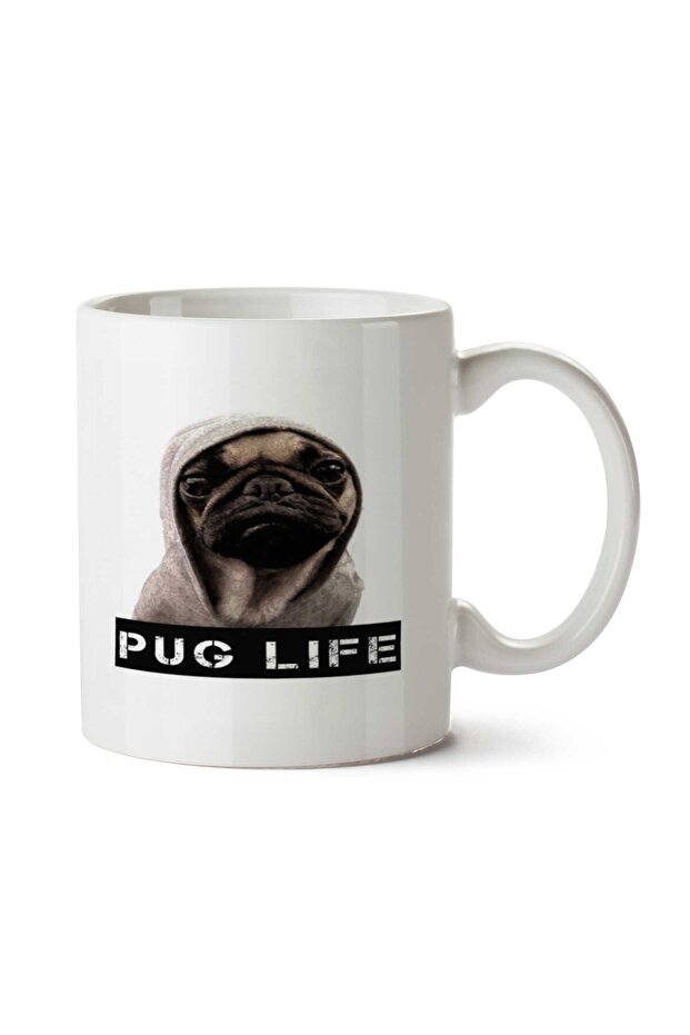 منشفة PUG LIFE كوب مطبوع على الجانبين
