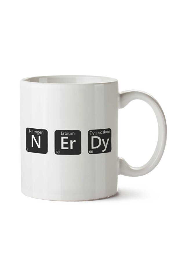 كوب مطبوع على الجانبين من The Periodic Table NErDy