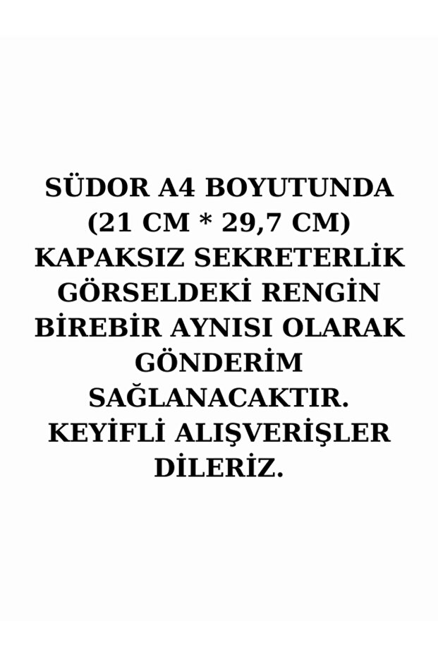 SÜDOR A4 KAPAKSIZ SEKRETERLİK – DESEN 2 - 2